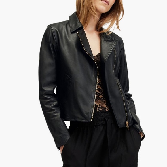 All Saints Jackets & Blazers - AllSaints Vela Leather Jacket NWT